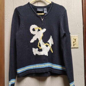 Crazy Horse Knit Sweater w/Anchor - New with Tags!